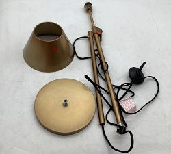Open Box: Sherman Metal Reading Floor Lamp (41") - Vintage Brass