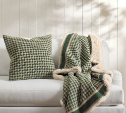 Brushed Houndstooth Pillow Cover