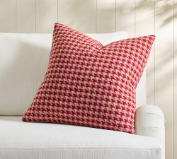 Brushed Houndstooth Pillow Cover