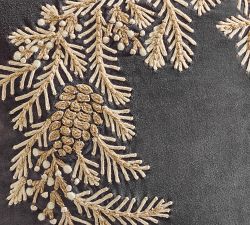 Frosty Wreath Pillow Cover