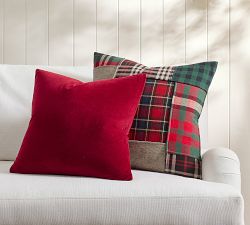 Plaid Patchwork Pillow Cover