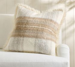 Stewart Plaid with Faux Fur Back Pillow Cover