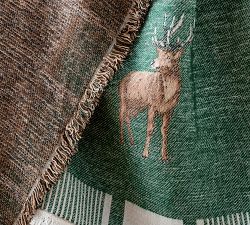 Deer Jacquard Throw