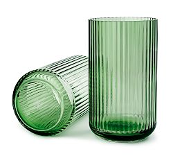 Open Box: Lyngby Glass Vase, Medium (6"Diam. x 10"H) - Green