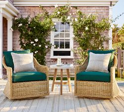 Westport Wicker Swivel Outdoor Lounge Chair