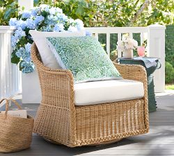 Westport Wicker Swivel Outdoor Lounge Chair