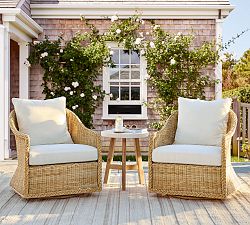 Westport Wicker Swivel Outdoor Lounge Chair