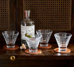 Stewart Plaid Martini Glasses - Set of 4