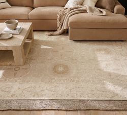 Alanya Suzani Hand-Knotted Wool Rug