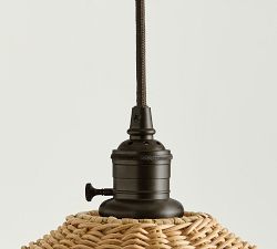 Flared Woven Cord Pendant (18")