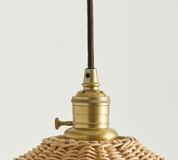 Flared Woven Cord Pendant (18")