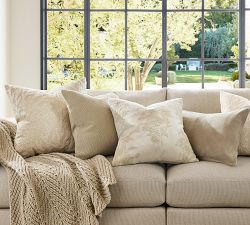 Sand Bar Coral Shimmer Pillow Cover