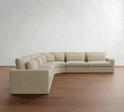 Westwood Square Arm Deep Seat 5-Piece Curved Wedge Sectional (151")