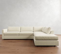 Carmel Slim Arm Return Bumper Sectional (110"&ndash;122")