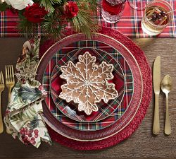 Stewart Plaid Stoneware Dinnerware Collection