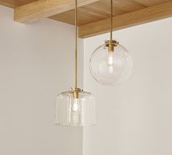Anderson Clear Glass Globe Pendant (12"-15")