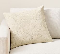 Chenille Jacquard Fern Pillow Cover