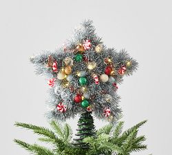 Lit Candy Bauble Star Tree Topper