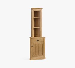 Aubrey Corner Bookcase with Cabinet (28.5")​