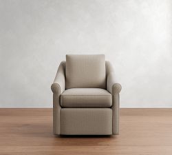 Ayden Roll Arm Swivel Glider