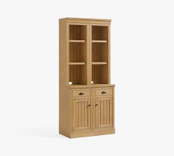 Aubrey Narrow Storage Shelf with Cabinet (36")​