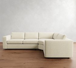Carmel Wide Arm 3-Piece Wedge Sectional (120"&ndash;129")
