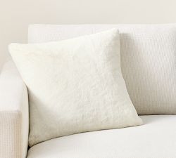 Double Faced Rabbit Faux Fur Pillow Cover