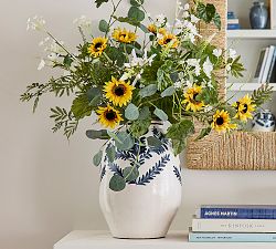 Faux Elevated Wild Greens &amp; Sunflower Bundle