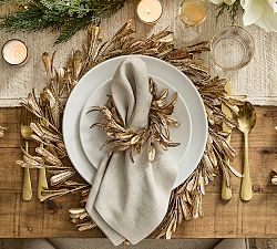 Olive Leaf Napkin Rings - Set of 4