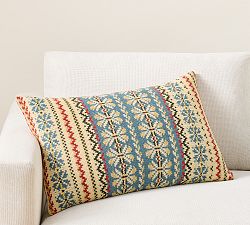 Open Box: Knitted Lumbar Pillow Cover, 16" x 26" - Multi