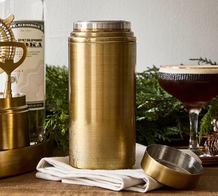 Everson Stainless Steel Cocktail Shaker - Gold
