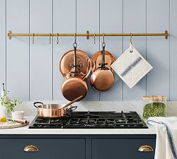 Manchester Brass Rail with Hooks