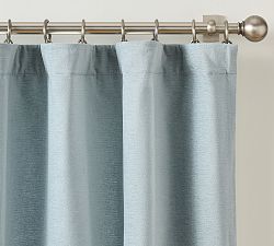 Open Box: Cozy Cloud Blackout Curtain, 100"W x 96"L - Chambray
