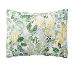 Open Box: Botanical Percale Comforter Shams, Standard, Set of 2 - Green Multi