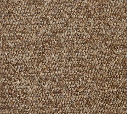 Open Box: Carmel Wide Arm Wood Base Sectional Ottoman - Performance Micro Boucle Mocha