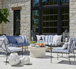Barnes Cast Stone Round Outdoor Coffee Table (36")