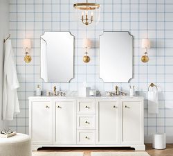 Elizabeth Glass Hundi Semi Flush Mount (15")