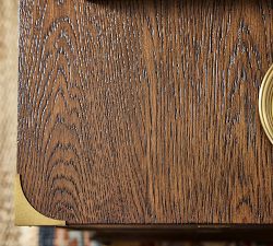 Campaign Rectangular Side Table (18")