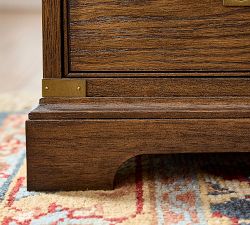 Campaign Rectangular Side Table (18")