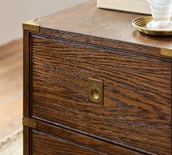 Campaign Rectangular Side Table (18")