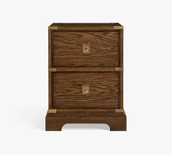 Campaign Rectangular Side Table (18")