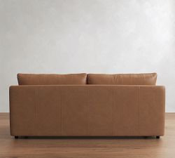 Charlotte Leather Sofa (62"&ndash;86")