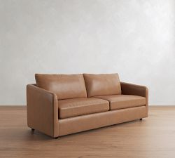 Charlotte Leather Sofa (62"&ndash;86")