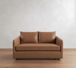 Charlotte Leather Sofa (62"&ndash;86")