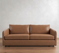 Charlotte Leather Sofa (62"&ndash;86")