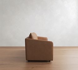 Charlotte Leather Sofa (62"&ndash;86")