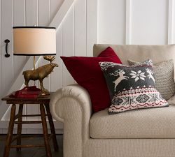 Figural Moose Table Lamp (25")