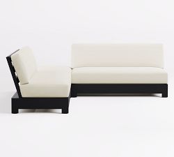 Malibu Metal Platform 3-Piece Outdoor Loveseat Sectional (99")