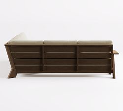 Modern Farmhouse 2-Piece Sofa Outdoor Sectional Set (133")