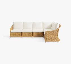 Westport Wicker 6-Piece Outdoor Sectional (121")